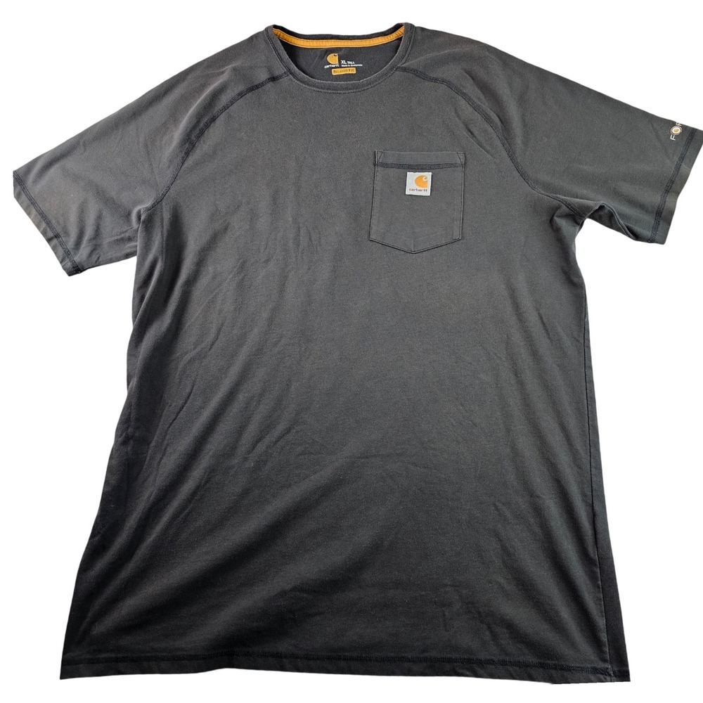 Carhartt Relaxed Fit Pocket T Shirt Men's XL Gray Short Sleeve‎ Force Cotton